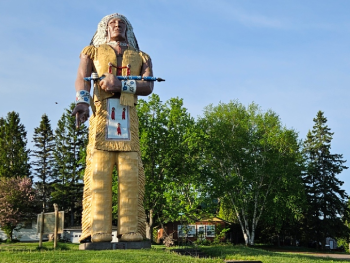 52 foot tall Hiawatha Statue